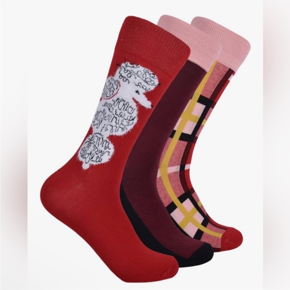 Kate Spade Poodle & Misc Crew Socks • 3 Pairs